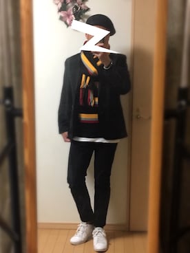 「BEAMS（ビームス）のアイテム（ハンチング/ベレー帽）」を使った、Masato Kurosakiさん（メンズ・174cm）の秋コーディネート