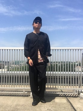 「バンT」｜「アイテム（スリッポン）」を使った、Masato Kurosakiさん（メンズ・174cm）の春コーディネート