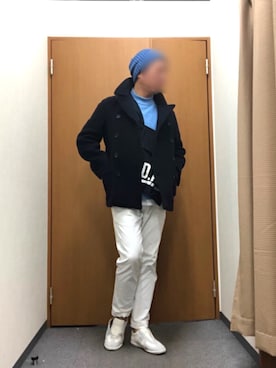 「春服」｜「アイテム（ピーコート）」を使った、Masato Kurosakiさん（メンズ・174cm）の春コーディネート