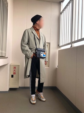 「URBAN RESEARCH（アーバンリサーチ）のアイテム（ニットキャップ/ビーニー）」を使った、Masato Kurosakiさん（メンズ・174cm）の春コーディネート