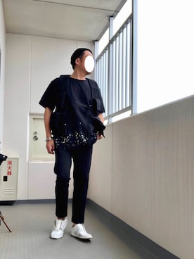 「MB（エムビー）のアイテム（その他アウター）」を使った、Masato Kurosakiさん（メンズ・174cm）の夏コーディネート