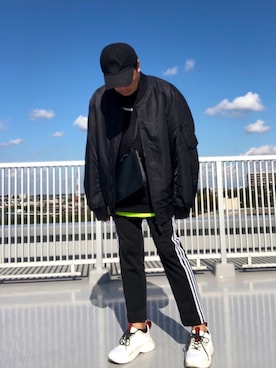「やっぱりストリートが好き」｜「アイテム（MA-1）」を使った、Masato Kurosakiさん（メンズ・174cm）の秋コーディネート