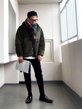 「ボアフリース」｜「アイテム（その他アウター）」を使った、Masato Kurosakiさん（メンズ・174cm）の秋コーディネート