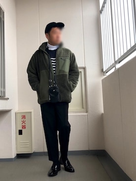 「ENGINEERED GARMENTS」｜「アイテム（その他アウター）」を使った、Masato Kurosakiさん（メンズ・174cm）の冬コーディネート