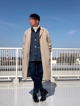「A.P.C.（アーペーセー）のアイテム（カバーオール）」を使った、Masato Kurosakiさん（メンズ・174cm）の春コーディネート