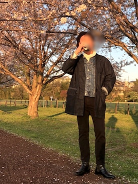 「デニムonデニム」｜「アイテム（デニムジャケット）」を使った、Masato Kurosakiさん（メンズ・174cm）の春コーディネート