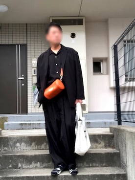「リラックスパンツ」｜「アイテム（スラックス）」を使った、Masato Kurosakiさん（メンズ・174cm）の春コーディネート