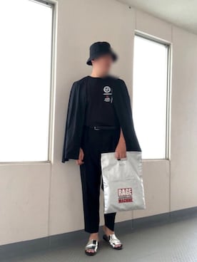 「SNIDEL（スナイデル）のアイテム」を使った、Masato Kurosakiさん（メンズ・174cm）の夏コーディネート