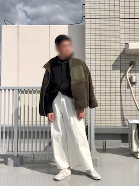 「Re（アールイー）のアイテム」を使った、Masato Kurosakiさん（メンズ・174cm）の春コーディネート