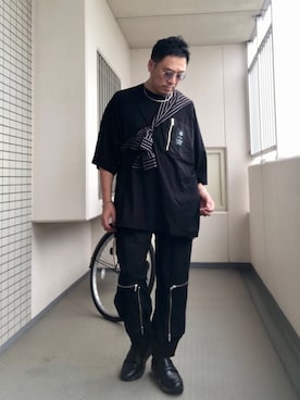 「MB（エムビー）のアイテム（シューズ）」を使った、Masato Kurosakiさん（メンズ・174cm）の春コーディネート