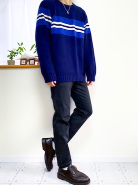 「UNIQLO（ユニクロ）の50色ソックス（消臭機能付き）（ソックス/靴下）」を使った、TAKUさん（メンズ・175cm）の冬コーディネート