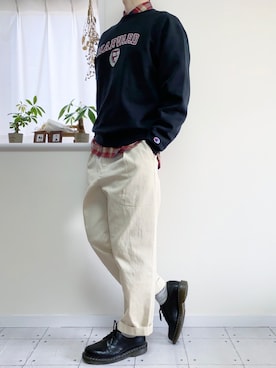 「CIAOPANIC TYPY（チャオパニックティピー）のアイテム（チノパンツ）」を使った、TAKUさん（メンズ・175cm）の春コーディネート