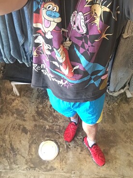 「NIKE（ナイキ）のアイテム（デニムパンツ）」を使った、古着屋MOTHEREARTHさん（メンズ・165cm）の春コーディネート