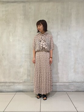 「NARACAMICIE（ナラカミーチェ）のアイテム（シャツ/ブラウス）」を使った、skさん（レディース・160cm）の春コーディネート