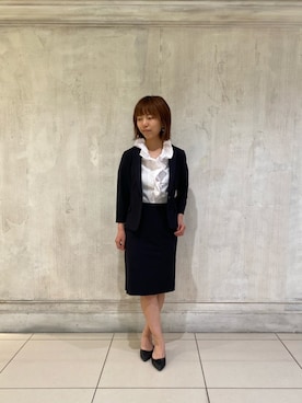 「NARACAMICIE（ナラカミーチェ）のアイテム（テーラードジャケット）」を使った、skさん（レディース・160cm）の春コーディネート