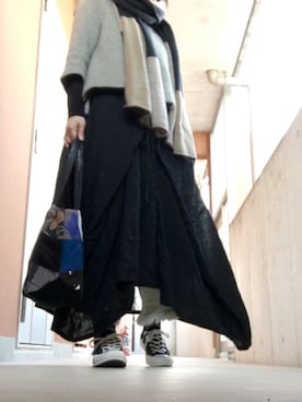 「Vlas Blomme（ヴラスブラム）のアイテム」を使った、かおりさん（レディース・157cm）の冬コーディネート