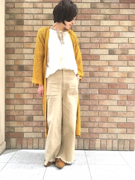 「透かし編みニット」｜rps_maniaさん（レディース・161cm）の春コーディネート