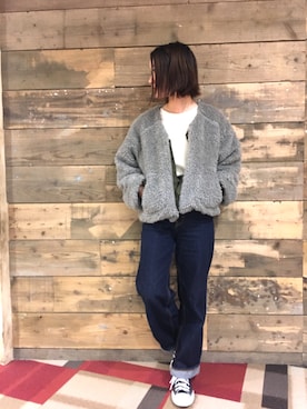 「rps（アールピーエス）のアイテム（ブルゾン）」を使った、rps_maniaさん（レディース・161cm）の秋コーディネート