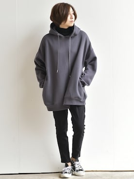 「rps（アールピーエス）のアイテム（パーカー）」を使った、rps_maniaさん（レディース・161cm）の冬コーディネート