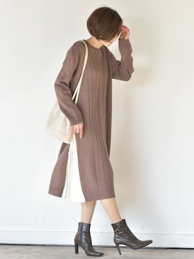 「rps（アールピーエス）のアイテム（ショルダーバッグ）」を使った、rps_maniaさん（レディース・161cm）の冬コーディネート