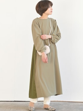 Rps アールピーエスのワンピース ドレス グリーン カーキ 緑色系 コーディネート Zozotown