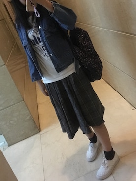 「ATMOSPHERE（アトモスフィア）のアイテム」を使った、クッキーさん（レディース・175cm）の秋コーディネート