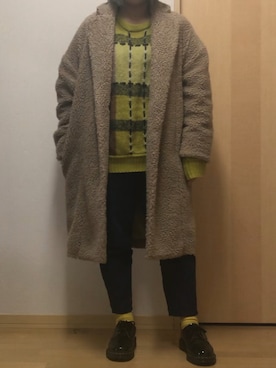 「Whim Gazette（ウィムガゼット）のアイテム（ジャケット/アウター）」を使った、Tetoさん（レディース・153cm）の冬コーディネート