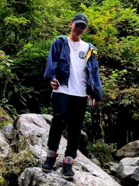 「Jordan」｜「アイテム（マウンテンパーカー）」を使った、こーきさん（メンズ・176cm）の秋コーディネート