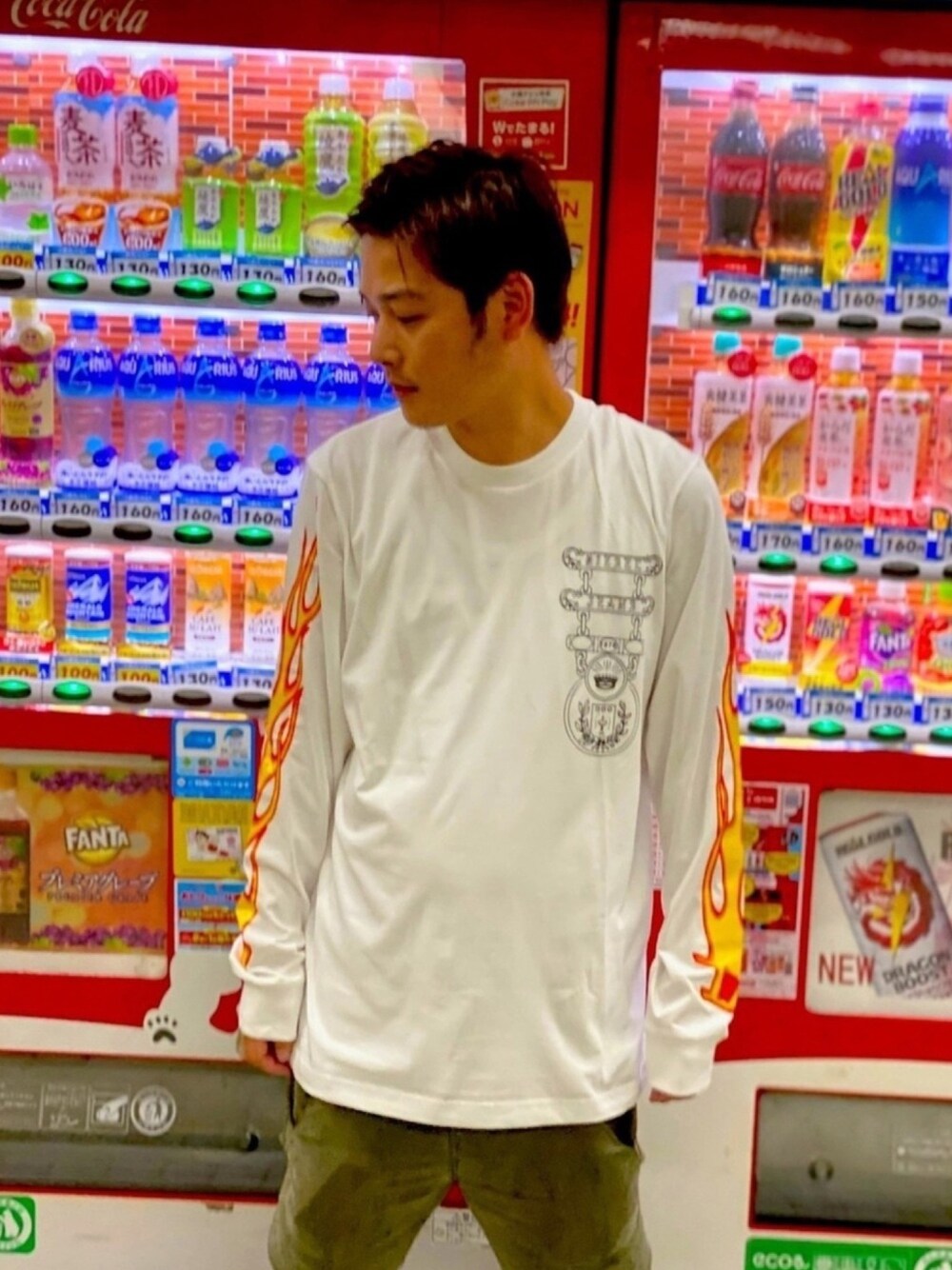 DIESEL ディーゼル GR8 CALI YUTA HOSOKAWA ロンT DIESEL（ディーゼル）の「メンズ Tシャツ ロンT CALI × YUTA