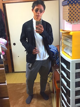 「Right-on（ライトオン）のアイテム（ダウンジャケット/コート）」を使った、yuyaさん（メンズ・165cm）の冬コーディネート