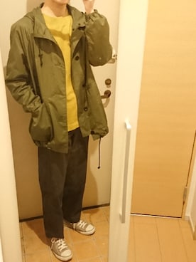 「MHL.（エムエイチエル）のアイテム（ブルゾン）」を使った、suetatibanaさん（メンズ・169cm）の冬コーディネート