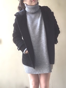 「シンプルおしゃれが好き」｜「アイテム（ダッフルコート）」を使った、 buuuchan◟̆◞̆♡さん（レディース・158cm）の秋コーディネート