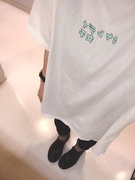 「Dr. Martens（ドクターマーチン）のDr.Martens / ドクターマーチン 1461 3EYE GIBSON SHOE 3ホール ギブソン シューズ ブーツ（ブーツ）」を使った、トガさん（レディース・157cm）の夏コーディネート