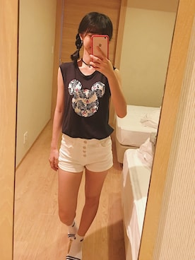 「UNIQLO（ユニクロ）のアイテム（ベスト、ブラック系）」を使った、TYさん（レディース・160cm）の冬コーディネート