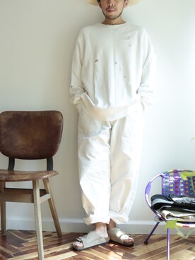 「45R（フォーティファイブアール）のアイテム（チノパンツ）」を使った、takayoshiさん（メンズ・165cm）の秋コーディネート