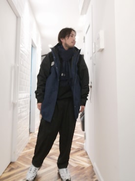 「C.E（シーイー）のアイテム（シューズ）」を使った、takayoshiさん（メンズ・165cm）の秋コーディネート