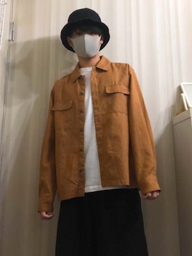 「HALHAM（ハルハム）のアイテム（トップス）」を使った、しょーさん（メンズ・169cm）の秋コーディネート