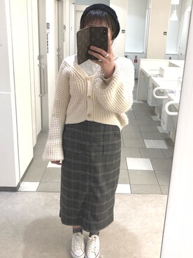 「CONVERSE（コンバース）のconverse（コンバース） ALL STAR OX（オールスターOX）（スニーカー）」を使った、Mayuさん（レディース・163cm）の春コーディネート