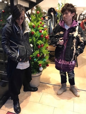 「REPRESENT（リプレゼント）のアイテム（シューズ）」を使った、ますだ@Jさん（メンズ・160cm）の冬コーディネート