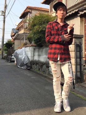 「ROYAL FLASH（ロイヤルフラッシュ）のアイテム」を使った、ますだ@Jさん（メンズ・160cm）の春コーディネート