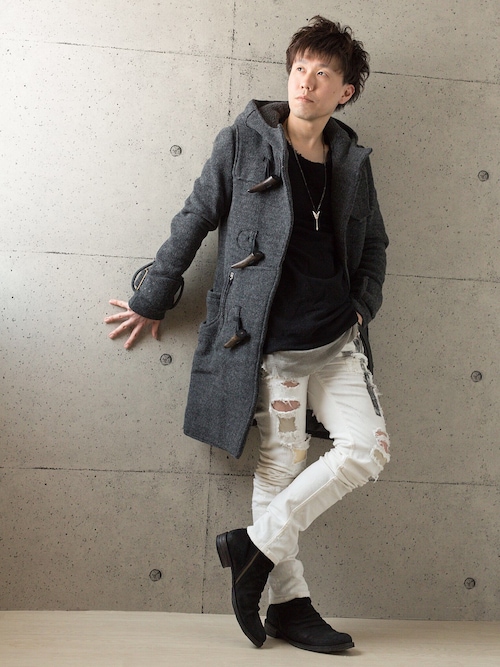 心LGBルグランブルーダッフルコート l.g.b. ルグランブルー ダッフルコート ファー フード付き archive