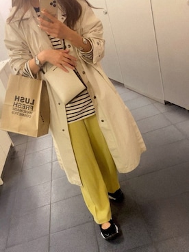 「UNIQLO（ユニクロ）のアイテム（その他アウター）」を使った、kotoneさん（レディース・158cm）の春コーディネート