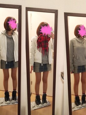 「moussy」｜「アイテム（MA-1）」を使った、koyukiさん（レディース・155cm）の秋コーディネート