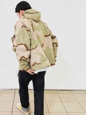 「Deviluse（Deviluse）のアイテム（キャップ）」を使った、ナオ👔さん（メンズ・173cm）の冬コーディネート