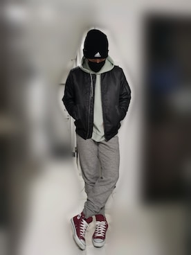 「CERONIAS（セロニアス）のアイテム」を使った、KOMYさん（メンズ・179cm）の冬コーディネート