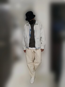 「kangol」｜KOMYさん（メンズ・179cm）の春コーディネート