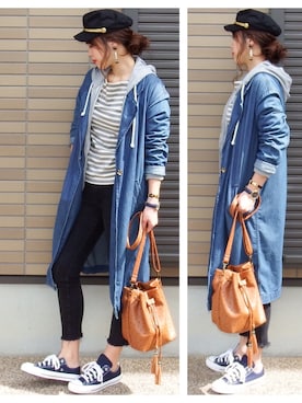 スニーカーを使った 黒スキニー のレディース人気ファッションコーディネート Wear