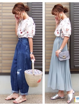 miho🅰ニコさん（レディース・165cm）の夏コーディネート