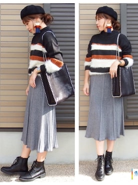 miho🅰ニコさん（レディース・165cm）の秋コーディネート