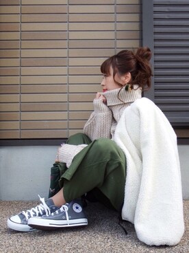 miho🅰ニコさん（レディース・165cm）の冬コーディネート